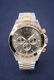 Hugo Boss Ikon Grey Dial Two Tone Steel Strap Watch for Men - 1513339