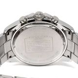 Coach Kent Chronograph Blue Dial Silver Steel Strap Watch for Men - 14602555