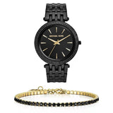 Michael Kors Darci Black Dial Black Steel Strap Watch for Women - MK3337