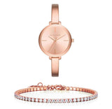 Michael Kors Jaryn Rose Gold Dial Rose Gold Steel Strap Watch For Women - MK3547