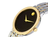 Movado Museum Esperanza Black Dial Two Tone Steel Strap Watch For Men - 0607058
