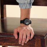 Lacoste 12.12 Black Dial Black Silicon Strap Watch for Men - 2011134