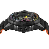 Philipp Plein The Skull Black Dial Black Silicone Strap Watch For Men - PWAAA1121