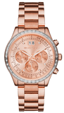 Michael Kors Brinkley Rose Gold Dial Rose Gold Steel Strap Watch for Women - MK6204