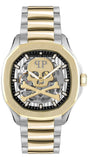 Philipp Plein High-Conic Automatic Gold Dial Two Tone Steel Strap Watch For Men - PWRAA0323