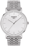Tissot T Classic Everytime Large White Dial Silver Steel Strap Watch for Men - T109.610.11.031.00