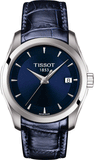 Tissot Couturier Lady Blue Dial Blue Leather Strap Watch for Women - T035.210.16.041.00