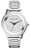 Michael Kors Kinley Diamond Pave Silver Dial Silver Steel Strap Watch for Women - MK5996