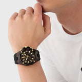 Philipp Plein Octagon Black Dial Black Silicone Strap Watch for Men - PWTBA0323