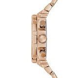 Guess Fusion Chronograph Rose Gold Dial Rose Gold Steel Strap Watch for Women - GW0552L3