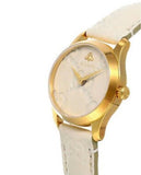 Gucci G Timeless Quartz White Dial White Leather Strap Watch For Women - YA126580A