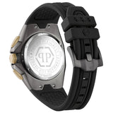 Philipp Plein Octagon Black Dial Black Silicone Strap Watch for Men - PWTBA0323