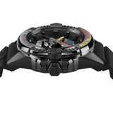 Philipp Plein The Skull Black Dial Black Silicone Strap Watch for Men - PWAAA0621
