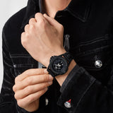 Philipp Plein The Skull Black Dial Black Silicone Strap Watch for Men - PWAAA0721