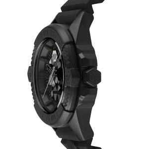 Philipp Plein The Skull Black Dial Black Silicone Strap Watch for Men - PWAAA0721
