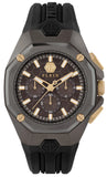 Philipp Plein Octagon Black Dial Black Silicone Strap Watch for Men - PWTBA0323