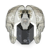 Philipp Plein The Skeleton White Dial White Silicone Strap Watch for Men - PWVBA0123