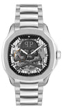 Philipp Plein High-Conic Automatic Silver Dial Silver Steel Strap Watch For Men - PWRAA0223