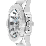 Philipp Plein The Skull White Dial White Silicone Strap Watch for Men - PWAAA1521