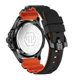 Philipp Plein The Skull Black Dial Black Silicone Strap Watch For Men - PWAAA1121