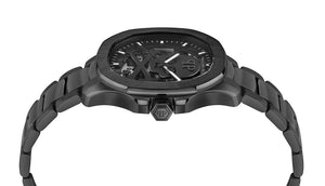 Philipp Plein High-Conic Automatic Black Dial Black Stainless Steel Strap Watch For Men- PWRAA0423