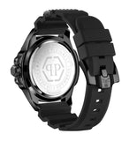 Philipp Plein The Skull Black Dial Black Silicone Strap Watch for Men - PWAAA0621