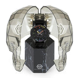 Philipp Plein The Skull Black Dial Black Silicone Strap Watch For Men - PWAAA1121