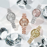 Hugo Boss Allusion Rose Gold Dial Rose Gold Steel Strap Watch For Women - 1502418