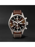 IWC Pilot's Watch Chronograph Edition Brown Dial Brown Leather Strap Watch for Men - IW377713
