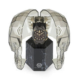 Philipp Plein Octagon Black Dial Black Silicone Strap Watch for Men - PWTBA0323
