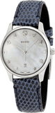 Gucci G-Timeless Signature Mother of Pearl Star Dial Blue Watch For Women - YA126588