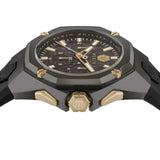 Philipp Plein Octagon Black Dial Black Silicone Strap Watch for Men - PWTBA0323