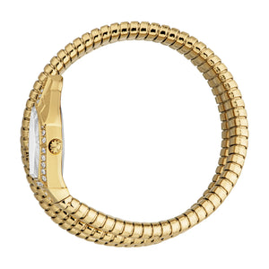 Just Cavalli Vita White Dial Gold Steel Strap Watch for Women - JC1L355M0025