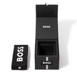 Hugo Boss Grand Prix Chronograph Black Dial Black Steel Strap Watch for Men - 1514298