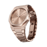 D1 Milano Ultra Thin Rose Gold Dial Rose Gold Steel Strap Watch for Women - D1-UTBL04