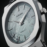 D1 Milano Pluto Ultra Thin Silver Dial Silver Steel Strap Watch for Men - D1-UTBJ18