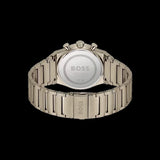 Hugo Boss Candor Chronograph Green Dial Brown Steel Strap Watch for Men - 1514222
