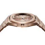 D1 Milano Ultra Thin Rose Gold Dial Rose Gold Steel Strap Watch for Women - D1-UTBL04
