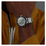 Hugo Boss Bossmatic Automatic Green Dial Silver Steel Strap Watch for Men - 1514178
