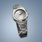D1 Milano Ultra Thin Silver Dial Silver Steel Strap Watch for Women - D1-UTBL30