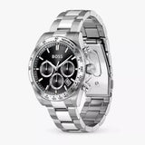 Hugo Boss Hero 2.0 Chronograph Black Dial Silver Steel Strap Watch for Men - 1514267