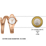Just Cavalli Fiore Silver Dial Rose Gold Steel Strap Watch for Women - JC1L354M0045