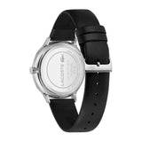 Lacoste Club Multidial Black Dial Black Leather Strap Watch for Men - 2011226