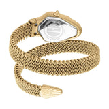Just Cavalli Fiamma Silver Dial Gold Steel Strap Watch for Women - JC1L426M0025