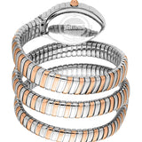 Just Cavalli Specchio Silver Dial Two Tone Steel Strap Watch for Women - JC1L323M0065
