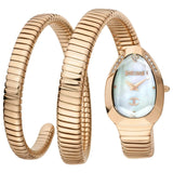 Just Cavalli Glam Evo 4 Mother of Pearl Dial Rose Gold Steel Strap Watch for Women - JC1L209M0055