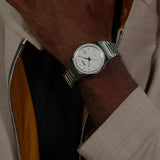 Hugo Boss Candor Automatic White Dial Silver Steel Strap Watch for Men - 1514186