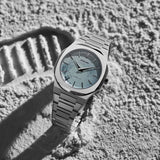 D1 Milano Pluto Ultra Thin Silver Dial Silver Steel Strap Watch for Men - D1-UTBJ18