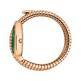 Just Cavalli Cosenza Green Dial Rose Gold Steel Strap Watch for Women - JC1L232M0045
