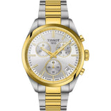 Tissot PR 100 Chronograph Silver Dial Two Tone Steel Strap Watch for Men - T150.417.22.031.00